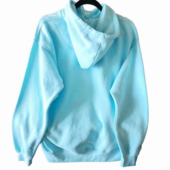 Cats Are My Favorite People Custom Teal Blue Hoodie With Pockets, Size M - Picture 4 of 5